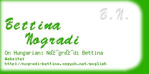 bettina nogradi business card